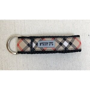 The Worthy Dog Designer inspired Plaid Keychain
